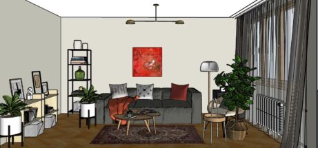 Návrh obývacího pokoje od designérky Ivy Černé 4